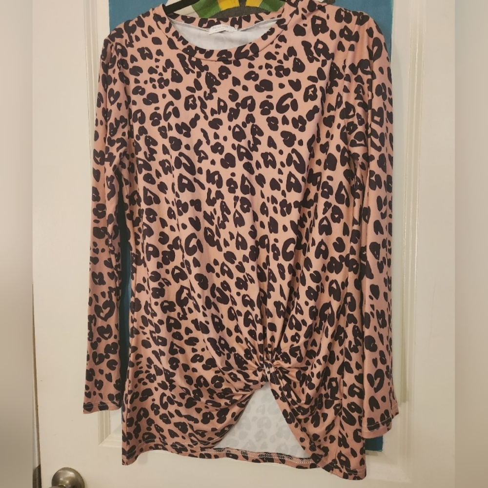 Miselon Animal Print blouse-M